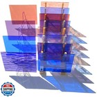 Paljolly 12 Sheets Transparent Stained Glass Sheet For Cathedral Art  6 X 4 I