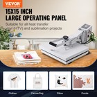 Vevor Heat Press Machine 15  X 15  Sublimation Printer Transfer For Diy T-shirt