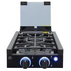 Rv 2 Burner Gas Cooktop   6500 Btu Each   Fueled By Propane   Led Knobs