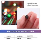 100 Pieces Black Plastic 5mm Led Clip Holder Display Panel Mount Cases L4v95915