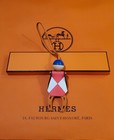 Auth Hermes Horse Jockey Charm For Kelly Birkin Rodeo  Leather Wood  Super Rare 