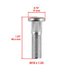 16 Front Rear Wheel Hub Stud Bolt For Honda Trx450r Sportrax 450 2004 2005-2009