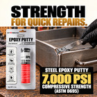 Starbond 2 Oz Steel-reinforced Epoxy Putty - Handles Heat Up To 500f