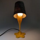 Lumisource Woopsy Lamp Yellow Paint Spill Retro Pop Art Mcm Plastic - Read