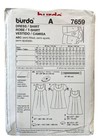 Burda 7659 Dress Shirt Top Sizes 8-20 Semi-fitted Easy Sewing Pattern