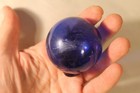 Vintage Cobalt Blue Blown Glass Fishing Float 2 