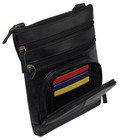 Real Leather Shoulder Bag Handbag Purse Cross Body Organizer Pockets Marshal