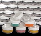 Plastic Cosmetic Jars Empty Beauty Lip Container White Lid 10 Gram Ml  100  5066