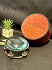 Round Brass Magnifying Glass  Designer Desk Magnifier Glass Paperweight Antique
