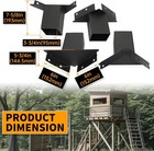 4x4 Deer Blind Brackets - 4pcs Compound Angle Platform Brackets For Hunting  Sho