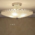 817c Vintage Antique 40 s 50 s Art Deco Ceiling Light Fixture Chandelier