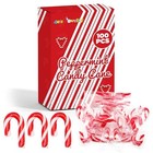  Mini Candy Canes Bulk - Individually Wrapped  2-inch Mini Candy 100 Pack