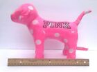  rare  Victorias Secret Pink Shiny Polka Dot Dog  Large Size 10 x13  Brand New