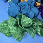 Lot Of 8 Vtg 90s Oversized Hair Bow Barrette Clip Chiffon Scarf Silk Lace Retro