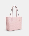 City Tote Bag Signature Canvas Powder Pink Cal49 Outlet New