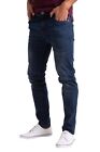  Jeans Mens Stretch Skinny Fit Slim Denim Pants Original Straight Indigo Blue
