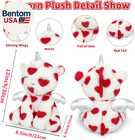 Unicorn Plush  12inch Soft Unicorn Stuffed Animal With Love Heart For Valentines