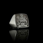 Custom Family Crest Signet Ring Personalized Coat Of Arms Ring Heraldic Jewelry