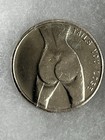 Vintage Nude Woman Heads I Win Or Tails You Lose Flip Coin Challenge Token