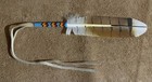 Native American Sioux Beaded Imitation Red Tail Hawk  Feather