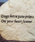 Pet Dog Memorial Urn With Picture Photo Frame Dogs Leave Paw Prints Comfy Hour