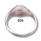 Initial Letter H Signet 925 Sterling Silver Child Baby Pinky Ring Size 3 25