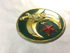 Masonic -shriner 2-3 4  Metal Emblem   