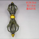 10  Tibet Buddhism Bronze Gilt Tibetan Buddhist Dorje Vajra Phurpa Dagger Statue