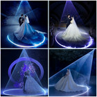 Laser Colorful Projector Light   Snow Machine Combo Set For Wedding Venue Stage