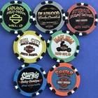 Harley Davidson 85th Anniversary Sturgis Black Hills Rally 2025 7 Poker Chip Set