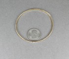 Gold Clear Anklet Crystal Stretch Ankle Bracelet 8 5  Stretchy Beads Bead Gem