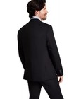 Kenneth Cole Mens Slim Fit Suit Jacket Blazer 36 R Black Solid Stretch