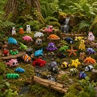 50 Pcs Mini 3d Printed Animal Set  Articulated Flexible Cute Animal Surprise 3d