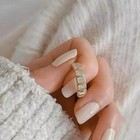 Bezel Eternity Women Ring 14k Yellow Gold Finish Emerald Cut White Moissanite