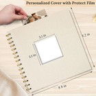 8 X 8 Inch Scrapbook Photo Album Linen Cover  Hardcover Kraft White Pages Memory