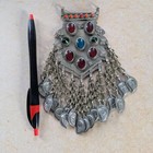 Kuchi Tribal Pendant Leaf Dangles Vintage Afghan Pectoral Focal  20878 