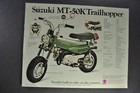 1973 Suzuki Motorcycle Brochure Sheet Ts-50k Gaucho Mt-50k Trailhopper Original