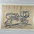 Disney Animation Art Cel Donald Duck Nephews 1949 Production Art Storyboard I12