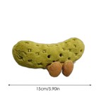New Jeiiy-cat Green Sour Pickle Plush Toy-collectible Soft Stuffed Doll-nwt