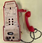 Rare Disney Hasbro 1960s Mickey Mouse Club Talking Telephone Red Vintage Record