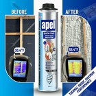 Apel Spray Foam Insulation Kit  12 X 32 80 Oz  240 Bd Ft  Heat And Acoustic Insu