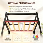 6500w Led Grow Lights 6bar Dimmable Full Spectrum Commercial Indoor Plants 5x5ft