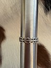 Vintage Braided Scallop Bohemian Navajo Style Sterling Silver Ring Size 6 25