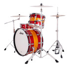 Ludwig Classic Maple Fab 3-pc Shell Pack W 24  Kick - Triband Red gold Sparkle