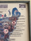 1987 Vintage Usa Baseball Teams Map Poster Mlb Wall Art Framed 37x25