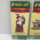 Lot 4 Yard Art Wood Patterns Father Christmas Nutcracker Elf Reindeer Vtg 90s