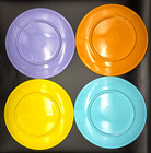 Set Of 4 Disney Parks Exclusive Retro Melamine 7  Plates Lands Of  Disneyland
