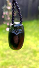 Tiny Nz Tangiwai Pounamu Exquisitely Hand Carved Maori Ruru Owl Necklace