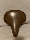 Vintage Persons Bicycle Saddle Seat Brown Cruser Wide
