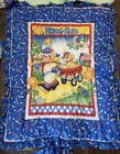 Vintage Red Calliope Complete Nursery Set Quilted Nursery Decor Home Run Bears